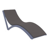 Darrahopens Furniture > Outdoor Slim Sunlounger - Taupe with Light Brown Cushion