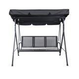 darrahopens Furniture > Outdoor Swing Chair Outdoor Furniture Hanging Chairs Hammock 3 Seater Canopy Garden Bench Seat Patio Gardeon Lounger Cushion Backyard Park Black
