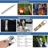 Darrahopens Furniture > Outdoor Tactical Emergency Survival Kit Outdoor Sports Hiking Camping SOS Tool Equipment