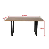 Darrahopens Furniture > Outdoor Venice Rectangular Dining Table 170cm Natural