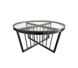 Darrahopens Furniture Salina Coffee Table -ClearTop - 80cm Black