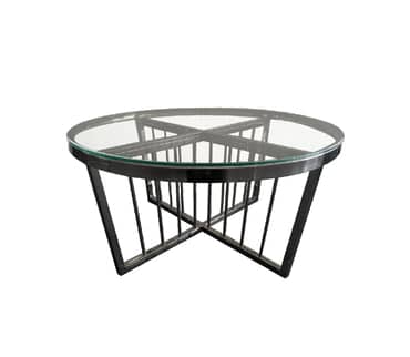 Darrahopens Furniture Salina Coffee Table -ClearTop - 80cm Black