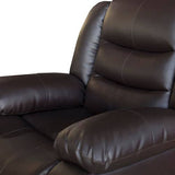 darrahopens Furniture > Sofas 3+1+1 Seater Recliner Sofa In Faux Leather Lounge Couch in Brown