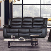 darrahopens Furniture > Sofas 3+1+1 Seater Recliner Sofa In Faux Leather Lounge Couch in Brown