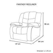 darrahopens Furniture > Sofas 3+2+1 Seater Recliner Sofa In Faux Leather Lounge Couch in Black