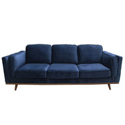 darrahopens Furniture > Sofas 3+2 Seater Sofa BlueFabric Lounge Set for Living Room Couch with Wooden Frame