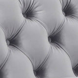 darrahopens Furniture > Sofas 3+2 Seater Sofa Classic Button Tufted Lounge in Grey Velvet Fabric with Metal Legs