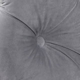 darrahopens Furniture > Sofas 3+2 Seater Sofa Classic Button Tufted Lounge in Grey Velvet Fabric with Metal Legs