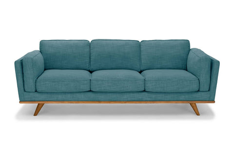 darrahopens Furniture > Sofas 3 Seater Sofa Teal Fabric Lounge Set for Living Room Couch with Wooden Frame