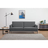 Darrahopens Furniture > Sofas Ariya 3 Seater Sofa Fabric Uplholstered Lounge Couch - Mid Grey