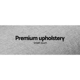 darrahopens Furniture > Sofas Artiss 3 Seater Fabric Sofa Bed - Grey