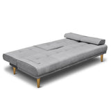darrahopens Furniture > Sofas Artiss 3 Seater Fabric Sofa Bed - Grey