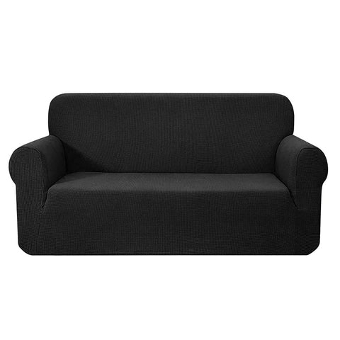 darrahopens Furniture > Sofas Artiss High Stretch Sofa Cover Couch Lounge Protector Slipcovers 3 Seater Black
