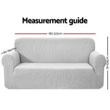 darrahopens Furniture > Sofas Artiss High Stretch Sofa Cover Couch Lounge Protector Slipcovers 3 Seater Grey