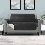 Darrahopens Furniture > Sofas Artiss Sofa Cover Quilted Couch Covers 100% Water Resistant 3 Seater Dark Grey