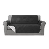 Darrahopens Furniture > Sofas Artiss Sofa Cover Quilted Couch Covers 100% Water Resistant 3 Seater Dark Grey