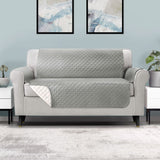 Darrahopens Furniture > Sofas Artiss Sofa Cover Quilted Couch Covers 100% Water Resistant 3 Seater Grey