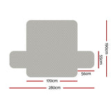 Darrahopens Furniture > Sofas Artiss Sofa Cover Quilted Couch Covers 100% Water Resistant 3 Seater Grey