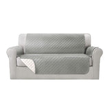 Darrahopens Furniture > Sofas Artiss Sofa Cover Quilted Couch Covers 100% Water Resistant 3 Seater Grey