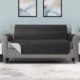 Darrahopens Furniture > Sofas Artiss Sofa Cover Quilted Couch Covers 100% Water Resistant 4 Seater Dark Grey