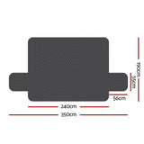 Darrahopens Furniture > Sofas Artiss Sofa Cover Quilted Couch Covers 100% Water Resistant 4 Seater Dark Grey