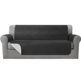 Darrahopens Furniture > Sofas Artiss Sofa Cover Quilted Couch Covers 100% Water Resistant 4 Seater Dark Grey