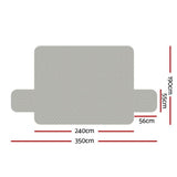 Darrahopens Furniture > Sofas Artiss Sofa Cover Quilted Couch Covers 100% Water Resistant 4 Seater Grey