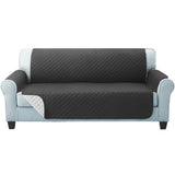 darrahopens Furniture > Sofas Artiss Sofa Cover Quilted Couch Covers Lounge Protector Slipcovers 3 Seater Dark Grey
