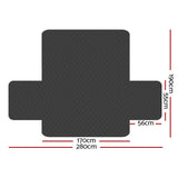 darrahopens Furniture > Sofas Artiss Sofa Cover Quilted Couch Covers Lounge Protector Slipcovers 3 Seater Dark Grey