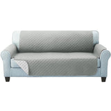 darrahopens Furniture > Sofas Artiss Sofa Cover Quilted Couch Covers Lounge Protector Slipcovers 3 Seater Grey