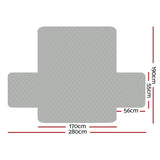 darrahopens Furniture > Sofas Artiss Sofa Cover Quilted Couch Covers Lounge Protector Slipcovers 3 Seater Grey