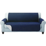 darrahopens Furniture > Sofas Artiss Sofa Cover Quilted Couch Covers Lounge Protector Slipcovers 3 Seater Navy