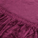 Darrahopens Furniture > Sofas Artiss Velvet Sofa Cover Plush Couch Cover Lounge Slipcover 2 Seater Ruby Red