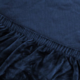 Darrahopens Furniture > Sofas Artiss Velvet Sofa Cover Plush Couch Cover Lounge Slipcover 2 Seater Sapphire