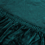 Darrahopens Furniture > Sofas Artiss Velvet Sofa Cover Plush Couch Cover Lounge Slipcover 3 Seater Agate Green