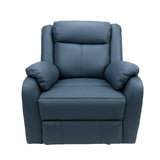 Darrahopens Furniture > Sofas Bella 3+1+1 Seater Electric Recliner Genuine Leather Upholstered Lounge - Blue