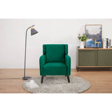Darrahopens Furniture > Sofas Bianca Accent Sofa Arm Chair Fabric Uplholstered Lounge Couch - Green