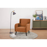 Darrahopens Furniture > Sofas Bianca Accent Sofa Arm Chair Fabric Uplholstered Lounge Couch - Orange