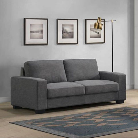 Darrahopens Furniture > Sofas Brooks 3 Seater Fabric Sofa Elephant Grey