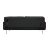 Darrahopens Furniture > Sofas Celia 3 Seater Sofa Queen Bed Fabric Uplholstered Lounge Couch - Charcoal