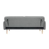 Darrahopens Furniture > Sofas Celia 3 Seater Sofa Queen Bed Fabric Uplholstered Lounge Couch - Light Grey