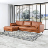 Darrahopens Furniture > Sofas Chelsea 2 Seater Sofa Fabric Lounge Couch with LHF Chaise Light Brown