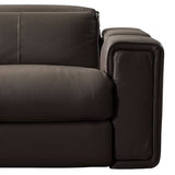 darrahopens Furniture > Sofas Corner Sofa Square Wedge Finest Genuine Leather Grey Electric Recliner Storage Drawer with 2x Cup Holders Lounge Set for Living Room