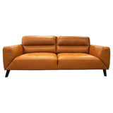 Darrahopens Furniture > Sofas Downy  Genuine Leather Sofa Set 3 + 2 Seater Upholstered Lounge Couch Tangerine