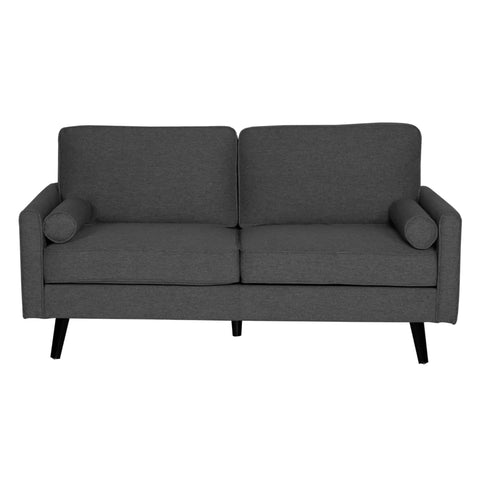 Darrahopens Furniture > Sofas Lexi 2.5 Seater Sofa Fabric Uplholstered Lounge Couch - Dark Grey