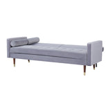 Darrahopens Furniture > Sofas Livia 3 Seater Sofa Bed Fabric Uplholstered Lounge Couch - Gey