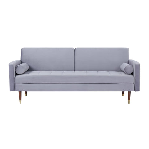 Darrahopens Furniture > Sofas Livia 3 Seater Sofa Bed Fabric Uplholstered Lounge Couch - Gey