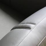 darrahopens Furniture > Sofas Lounge Set Luxurious 6 Seater Faux Leather Corner Sofa Living Room Couch in Black with 2x Ottomans