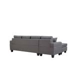 Darrahopens Furniture > Sofas MONTANA REVERSIBLE SOFA COUCH SUITE MODULAR CORNER 4 SEATER SET SECTIONAL - DARK