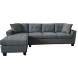 Darrahopens Furniture > Sofas MONTANA REVERSIBLE SOFA COUCH SUITE MODULAR CORNER 4 SEATER SET SECTIONAL - DARK